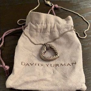 David Yurman cable heart necklace